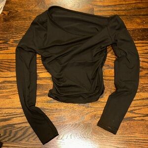 Urban Outfitters Black Asymmetrical Blouse